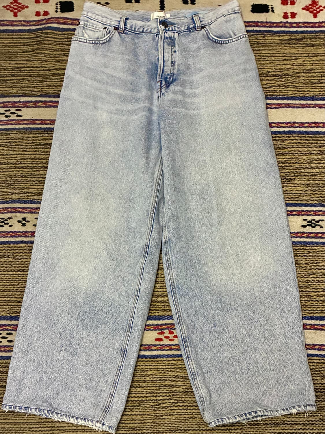 (27~28)Haikure 하이쿠레 베서니 스트롬볼리 와이드 데님 연청 상품이미지2