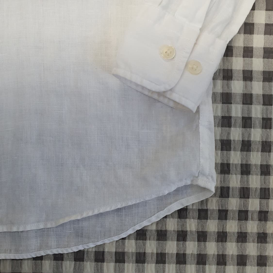 유니클로 마100 린넨 긴소매 셔츠 남자95 상품이미지4