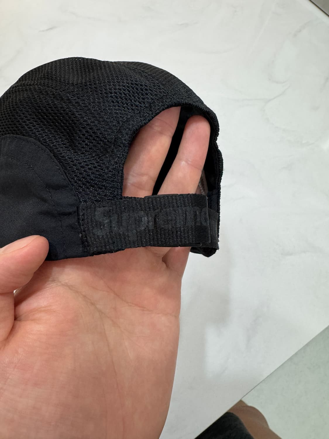 슈프림 x 나이키 트레일 러닝 햇 블랙 - 17FW 상품이미지4