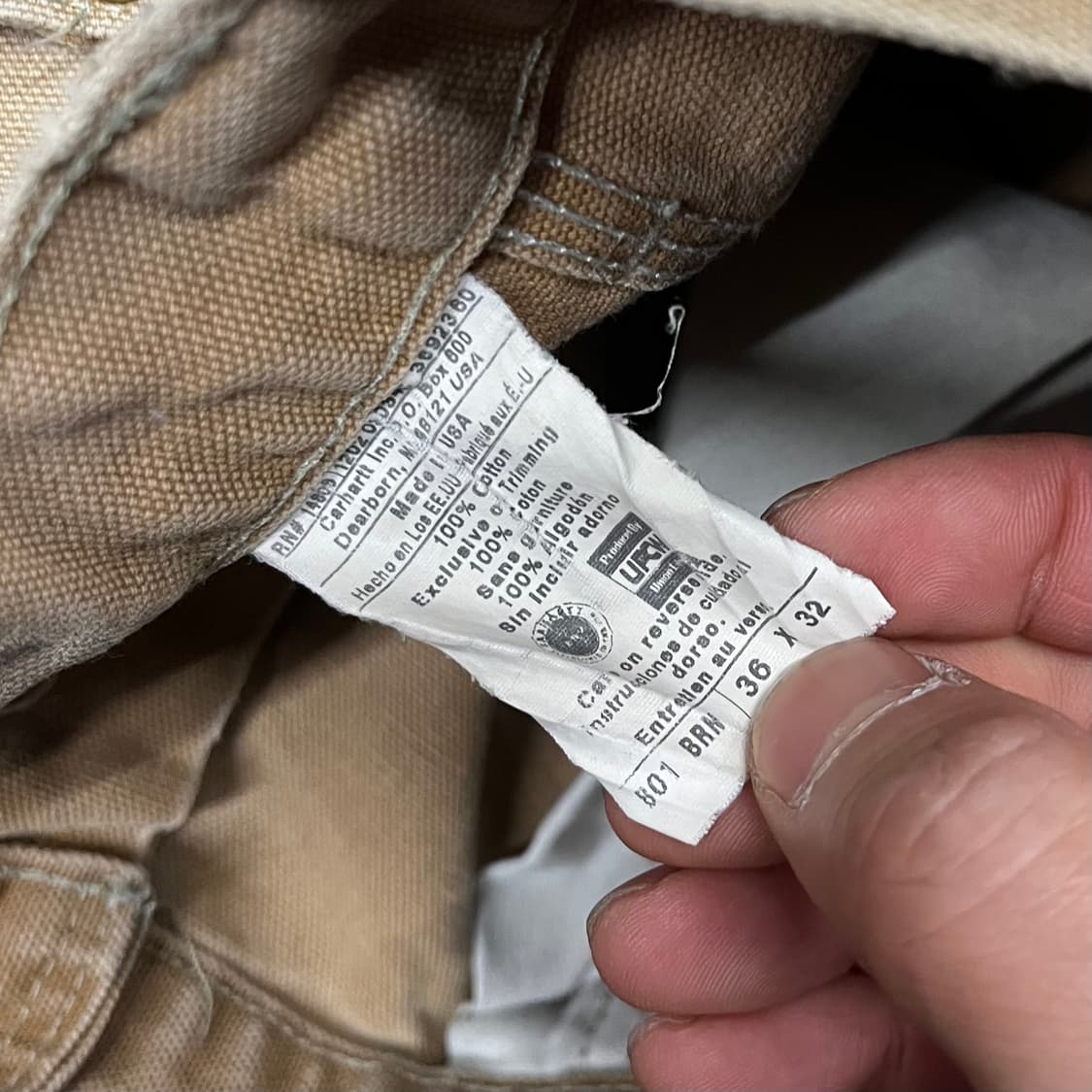 Carhartt 더블니 워크 팬츠 (35“) 상품이미지5