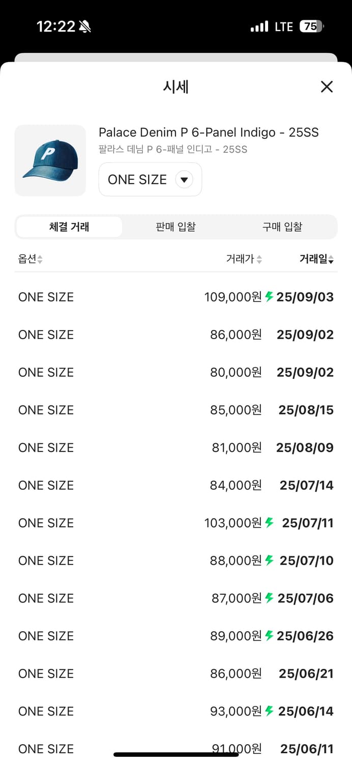 [SS급] 25SS시즌 팔라스 6패널 데님 캡 판매합니다.  상품이미지5