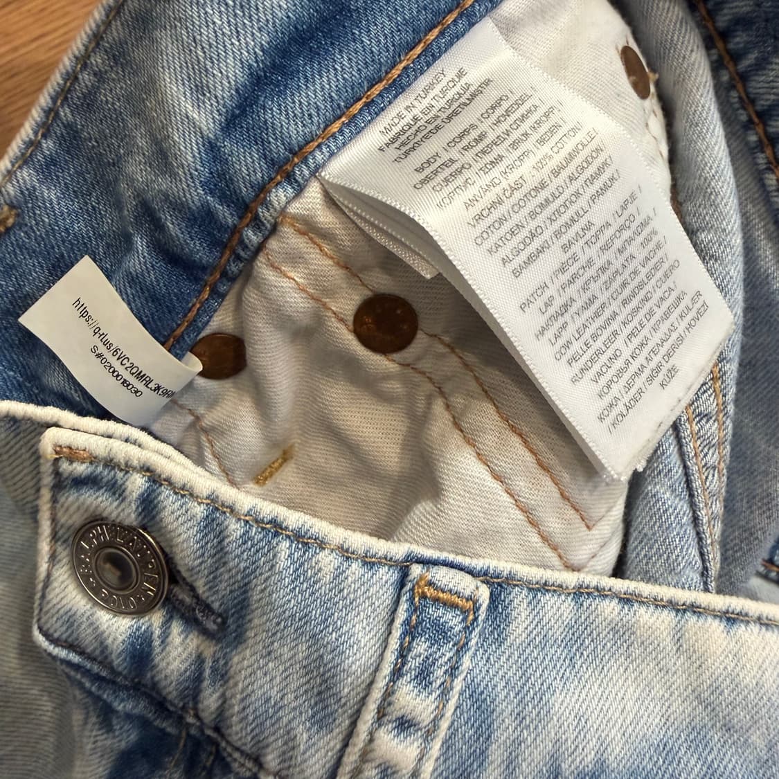 폴로 랄프로렌 와이드 연청 팬츠  상품이미지4