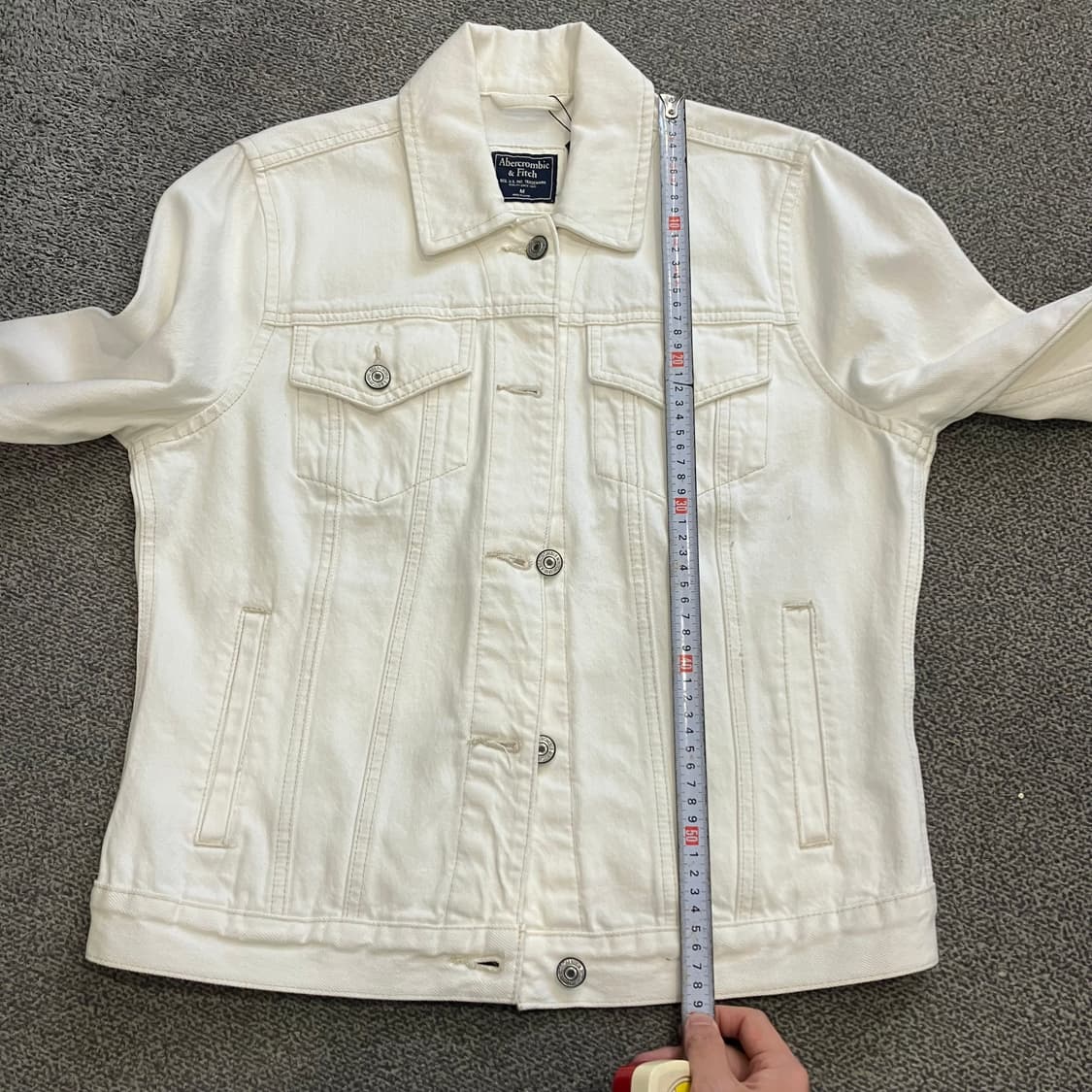 440 아베크롬비 트러커 자켓 화이트 데님 청자켓 상품이미지6