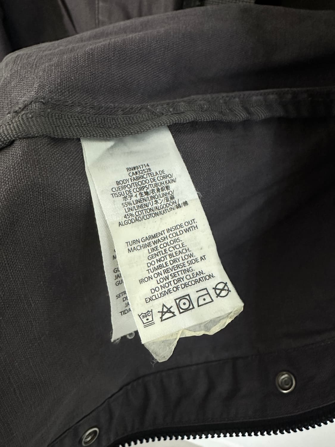 알마니 익스체인지 비대칭 포켓 투웨이 집업 자켓 상품이미지9