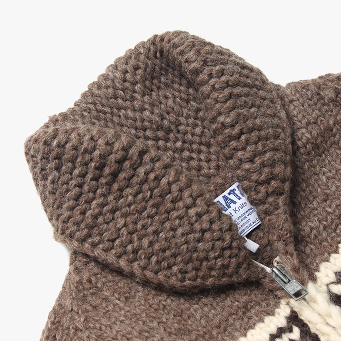  KANATA "Brown Knit Zip-up" 상품이미지7