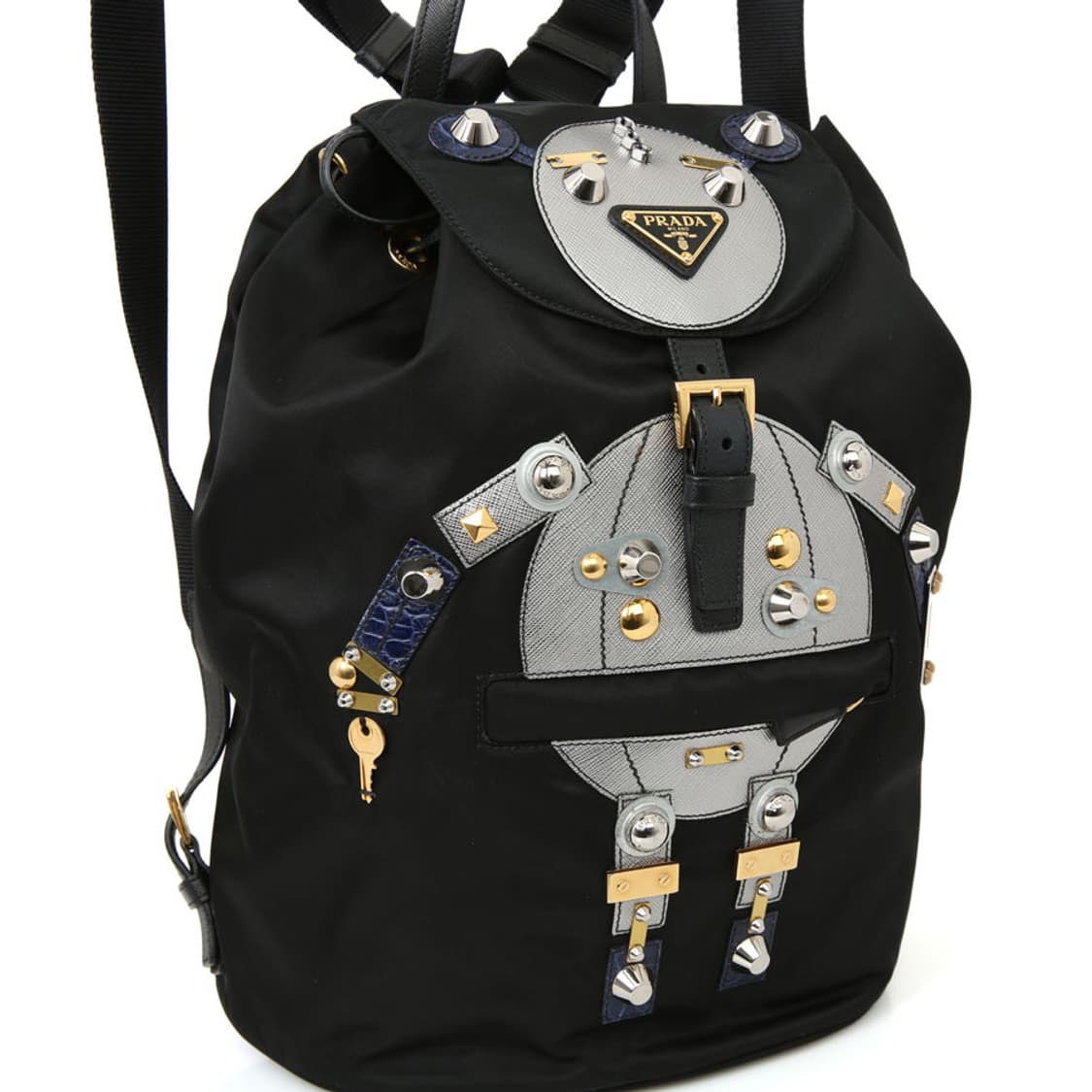 프라다 리미티드 리나일론 테수토 로보트 백팩 블랙럭색 1BZ032 상품이미지8