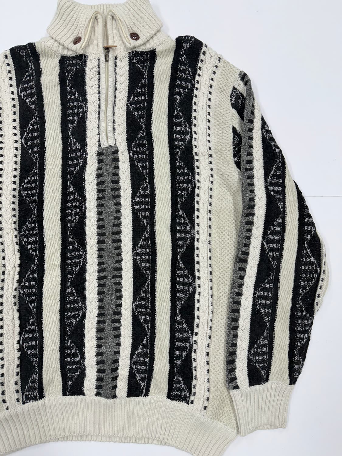 빈티지 노르딕 하프집업 니트 상품이미지2