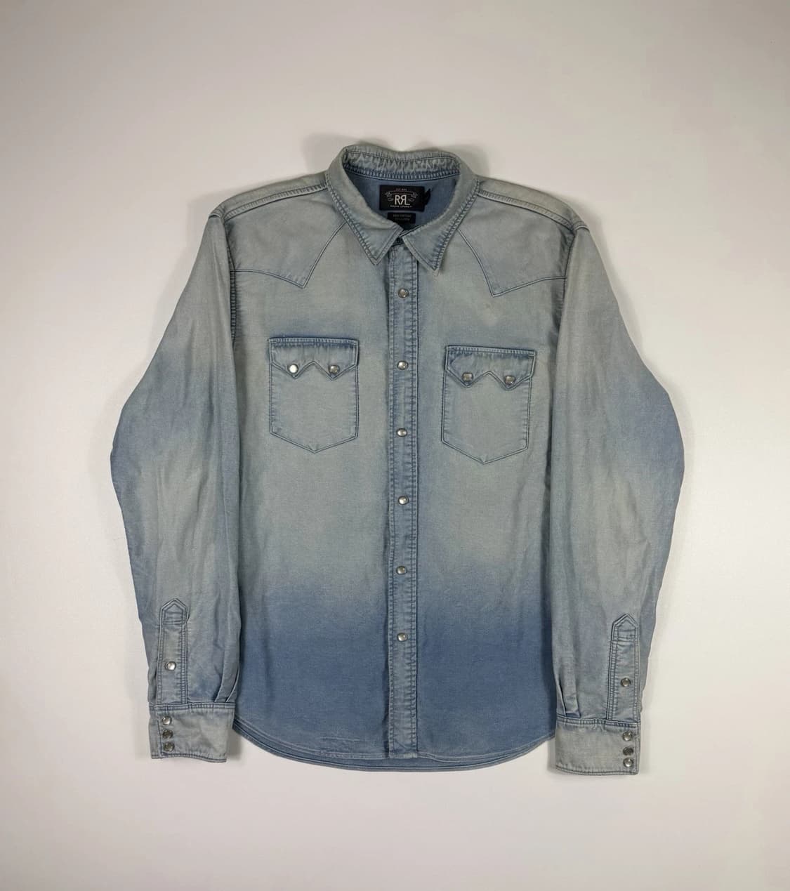 RRL 더블알엘 슬림핏 데님 웨스턴 셔츠 상품이미지1