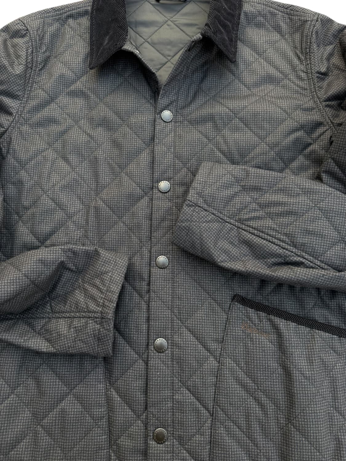 Barbour 바버 퀼티드 코듀로이 카라 자켓 상품이미지2