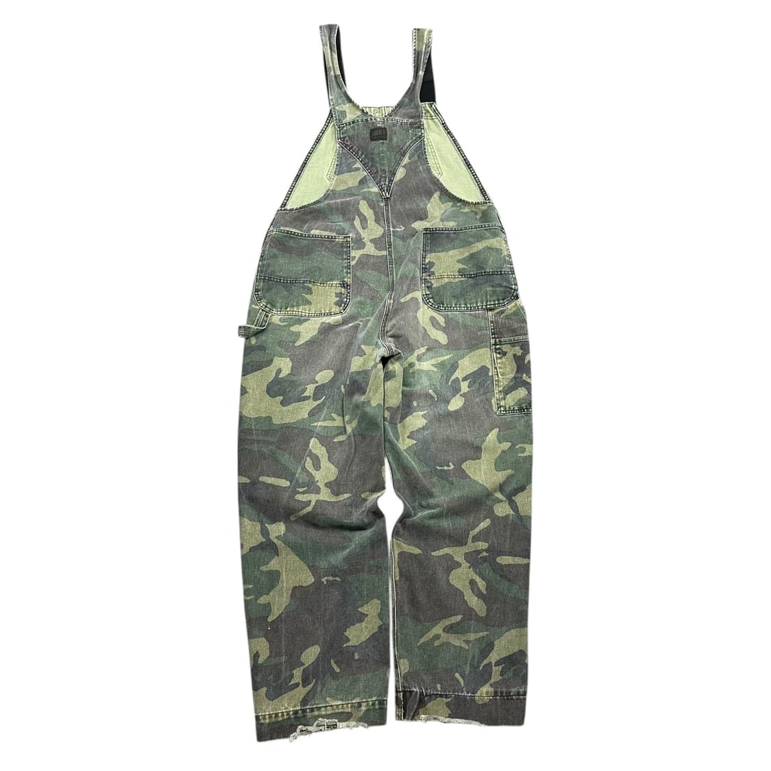 ✨ (바배) 리버티 80s 밀리터리 카모 오버롤 멜빵 바지 상품이미지2