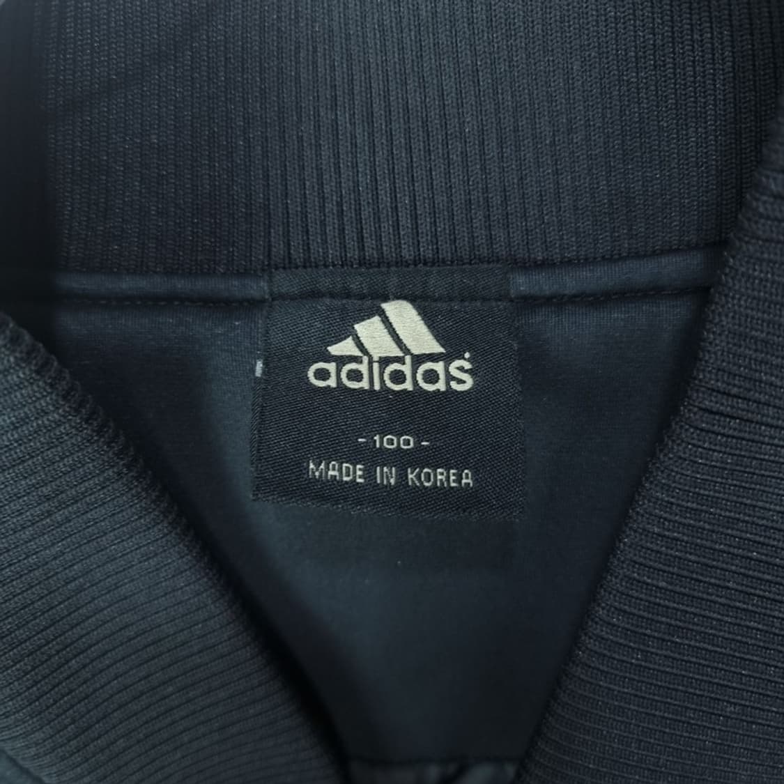 [아디다스] 뒷판 빅로고 블루종 자켓 블랙 M18417 상품이미지7