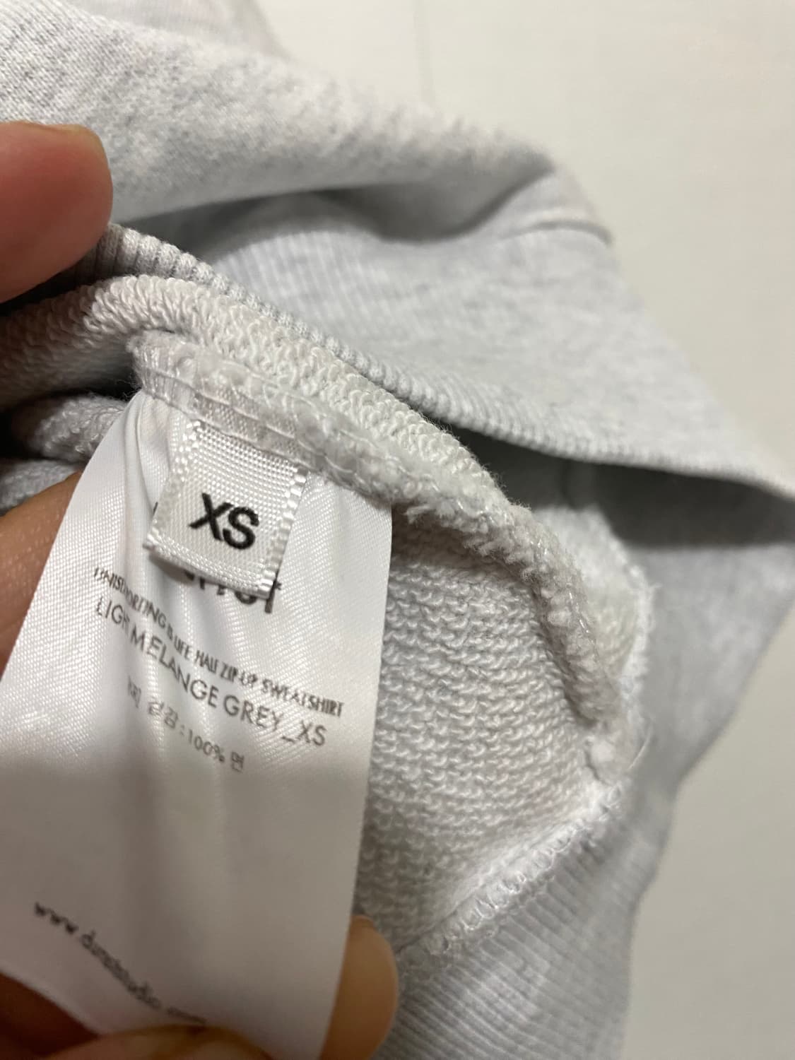 던스트 하프 반집업 맨투맨 상품이미지5