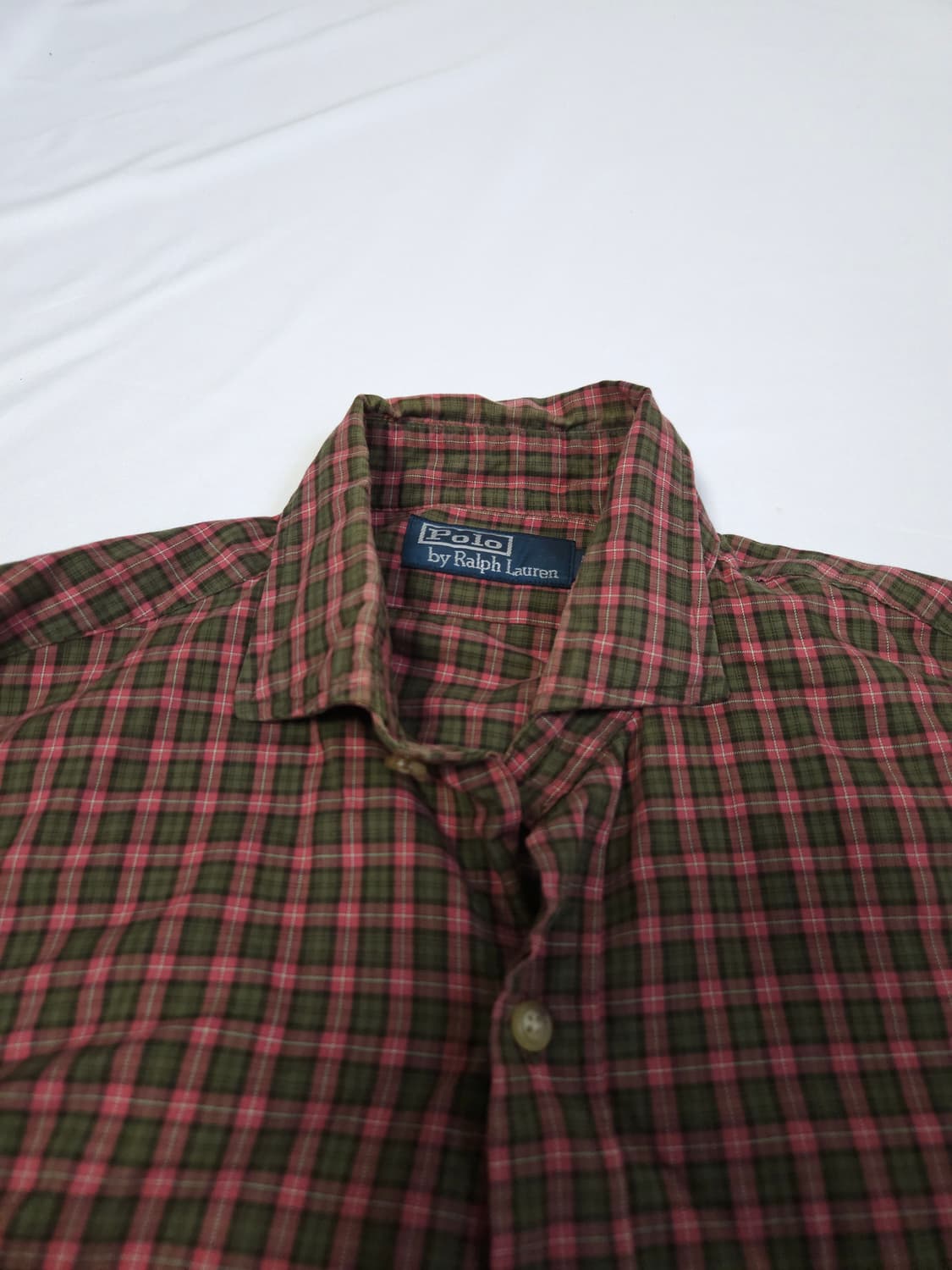 폴로 랄프로렌 빈티지체크 딸기말차 셔츠 코튼 M 상품이미지2