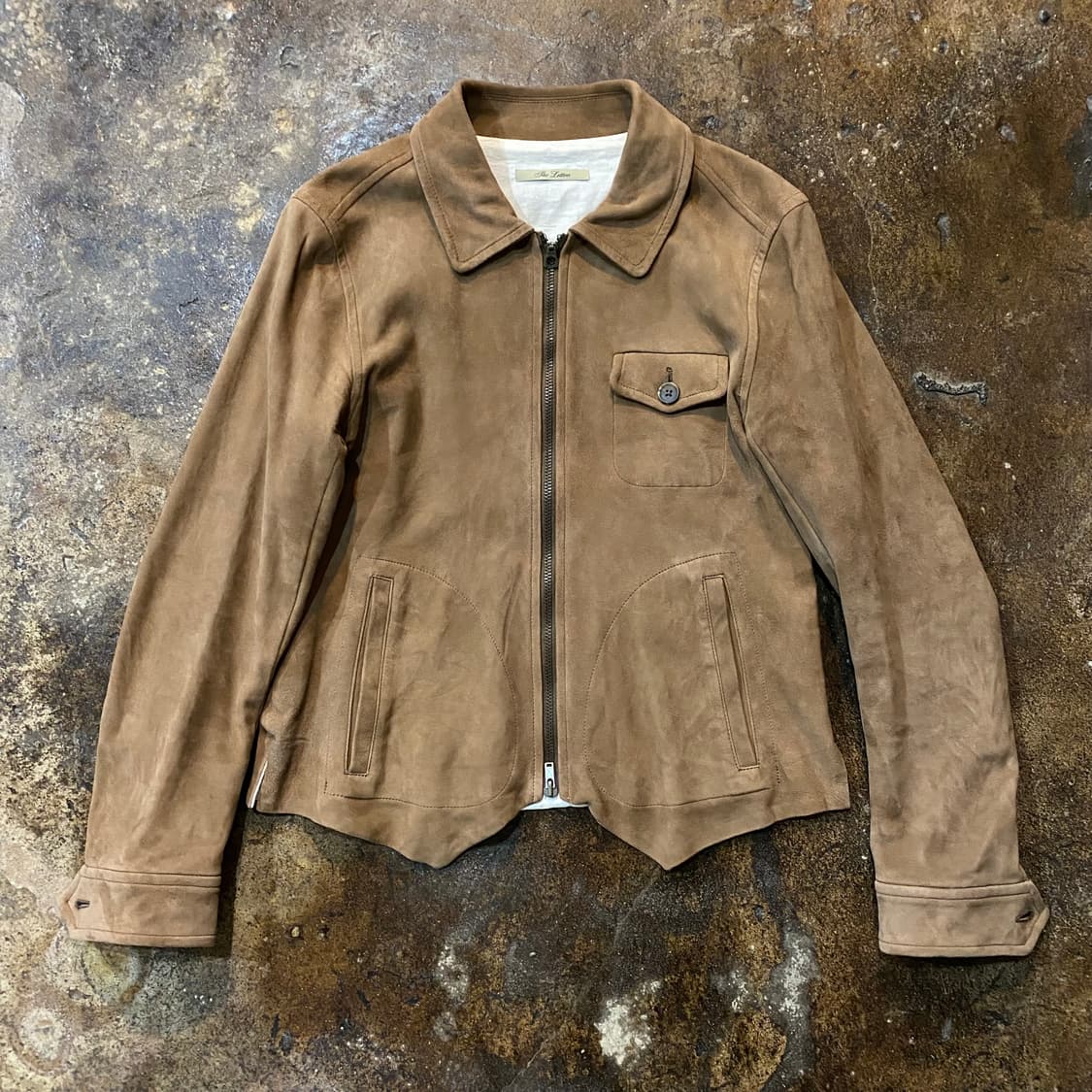 (S) The Letters 스웨이드 가죽 자켓 상품이미지1