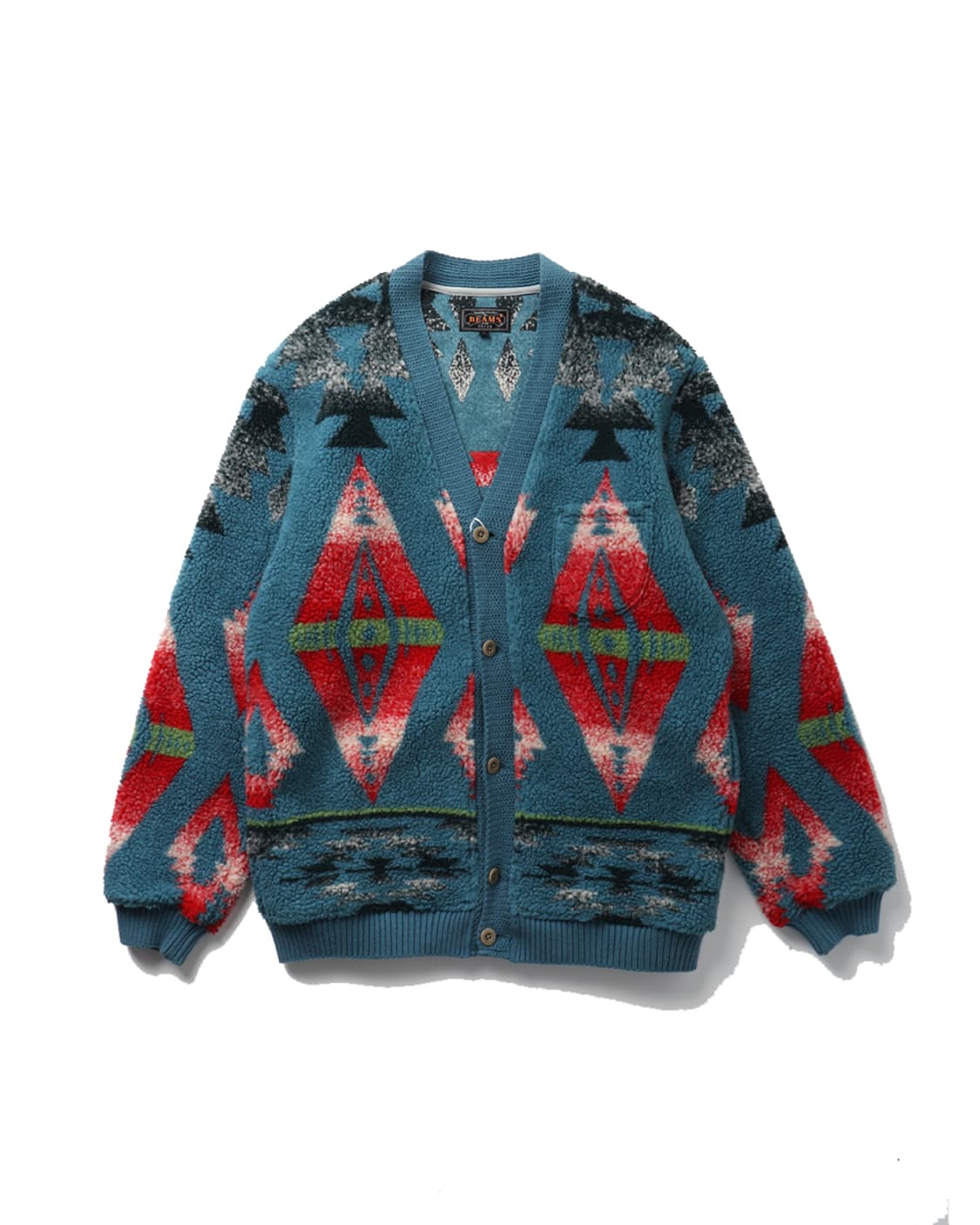 빔즈플러스 BEAMS PLUS Cardigan Boa Jacquard 상품이미지1