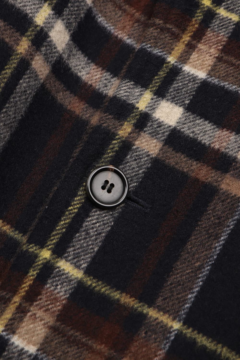 Shirter 벨티드 울 체크 코트 체크 네이비 상품이미지4