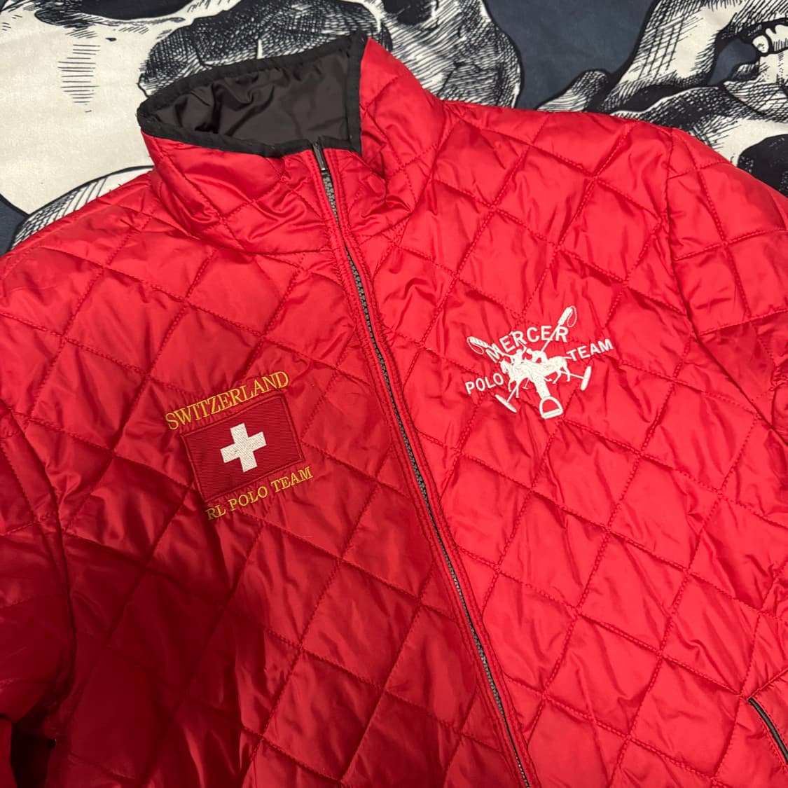 폴로 리버시블 퀄팅자켓 L사이즈  상품이미지3