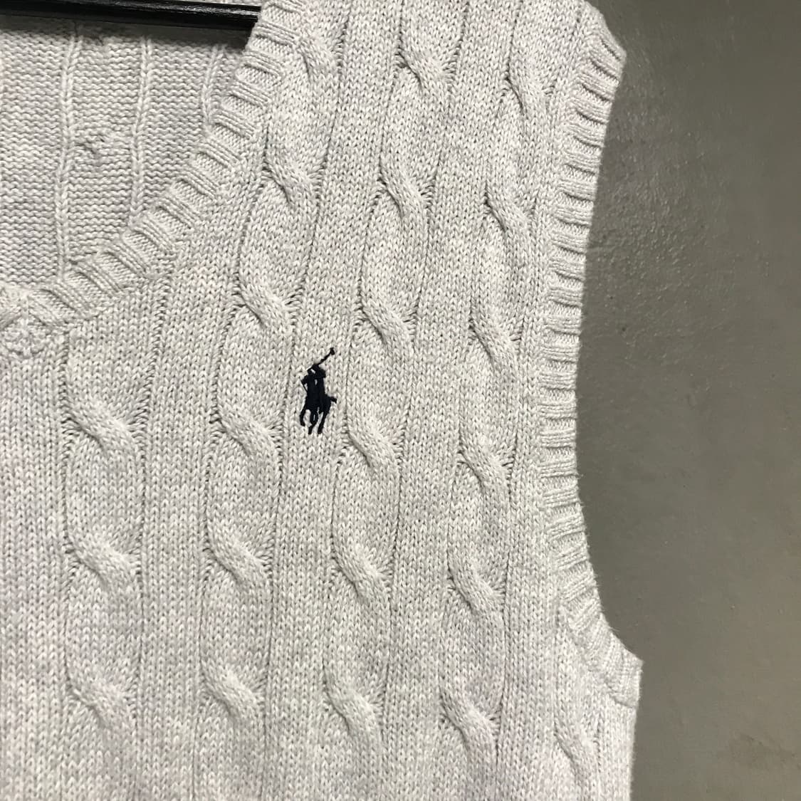 폴로 랄프로렌 QR 케이블 니트 베스트 M 상품이미지4