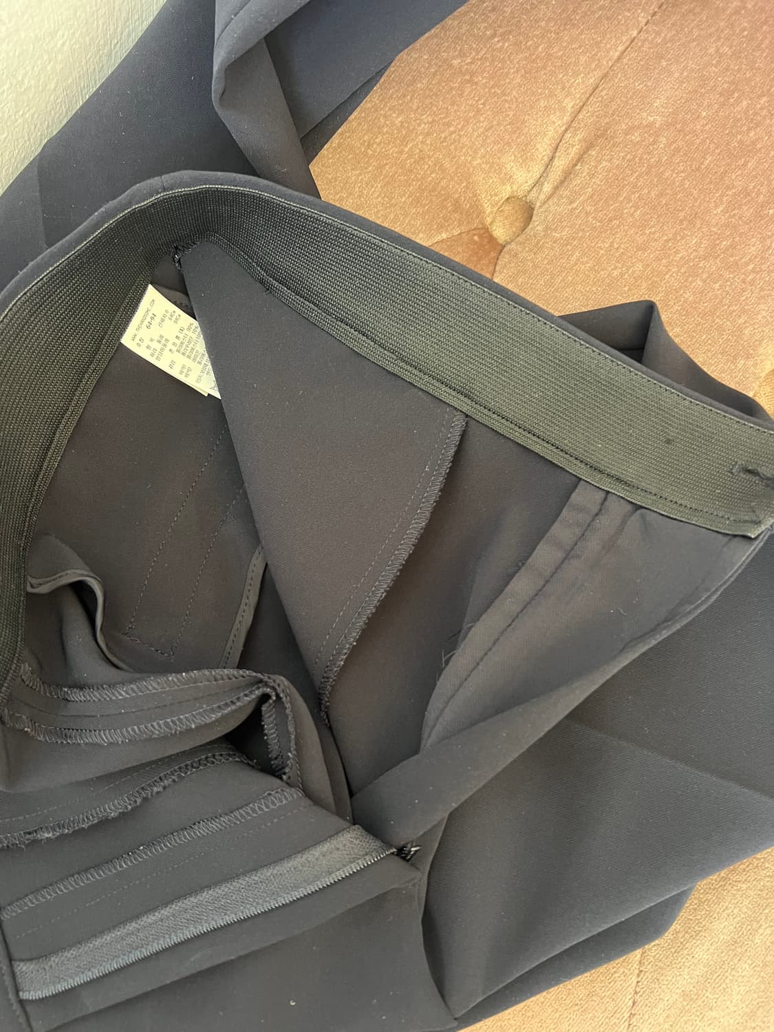 마인 여성 블랙 세미부츠컷 슬랙스 정장팬츠 상품이미지6