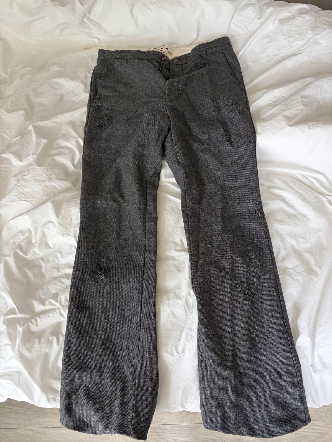 마르니(MARNI) 디스트로이드 플레어 팬츠 size 48 상품이미지1