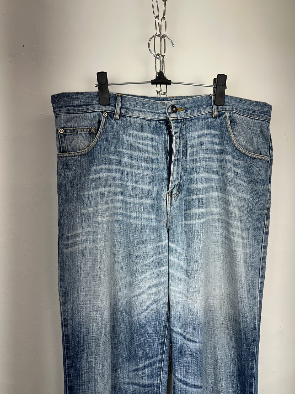 JPN fade lines denim sagging jeans 상품이미지8