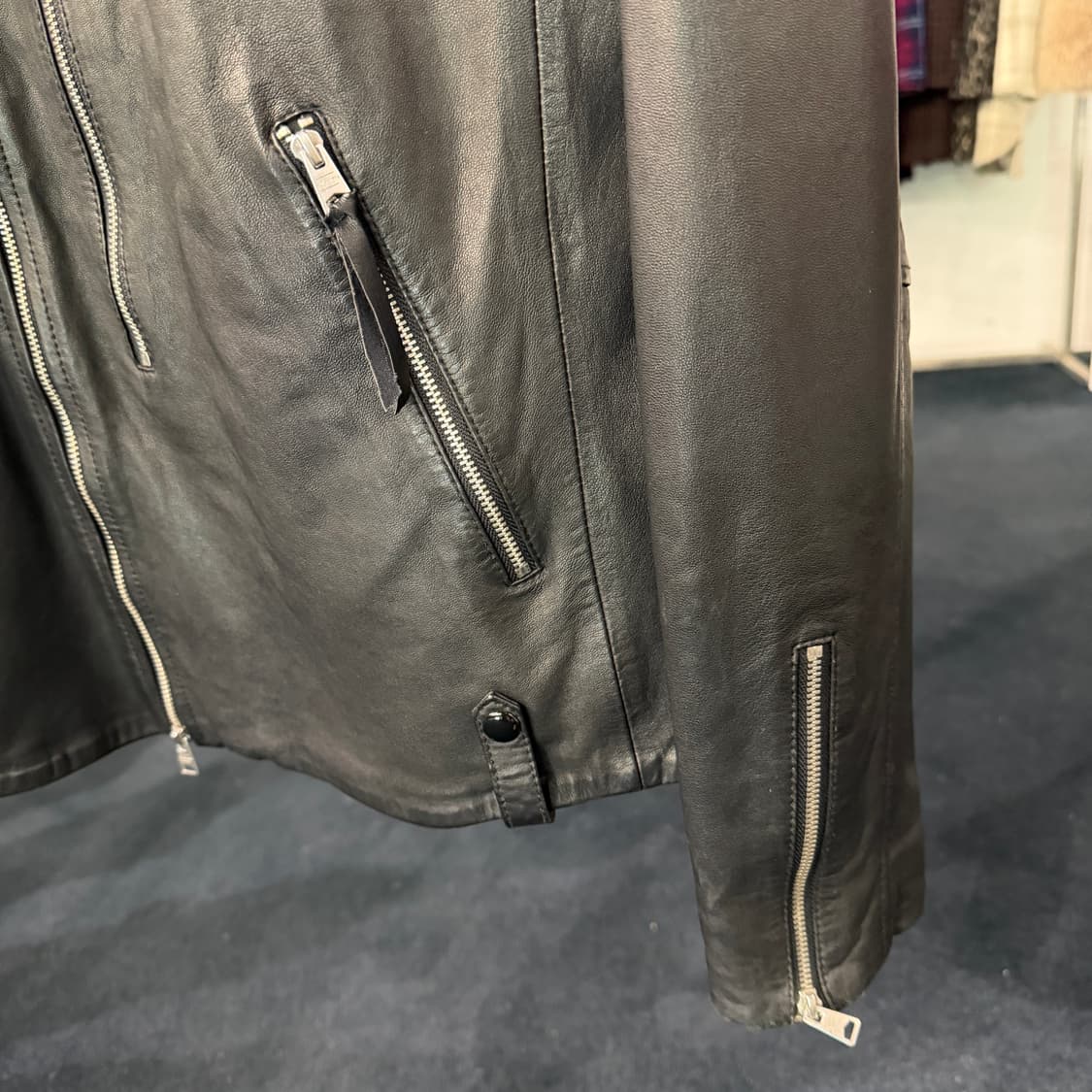 [M] 올세인츠 바이커 양가죽100% 라이더자켓  상품이미지5