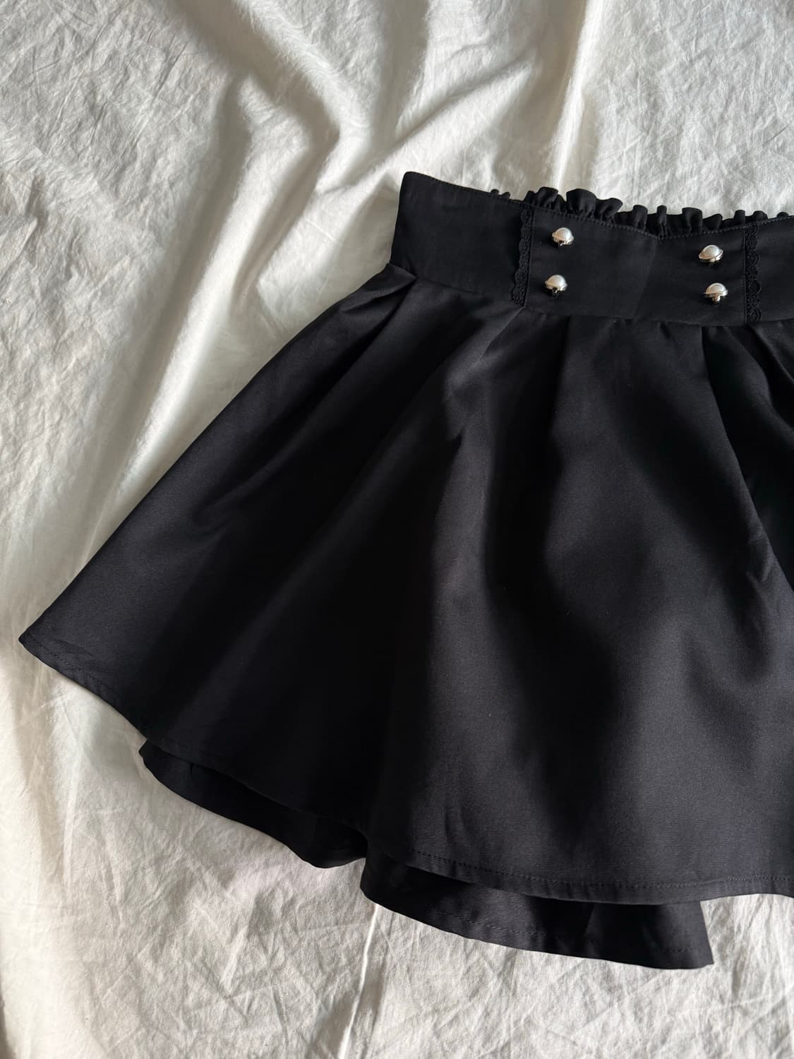 로맨틱 갸루 고딕 공겜여주 미니 스커트 상품이미지2