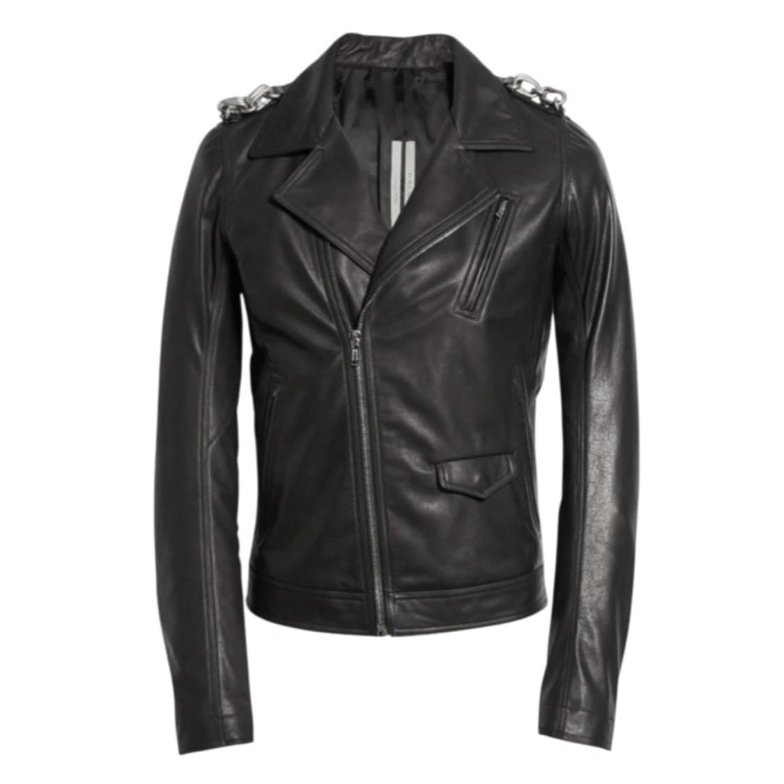 [52] 릭오웬스 스투지 체인 레더 바이커 자켓 상품이미지3