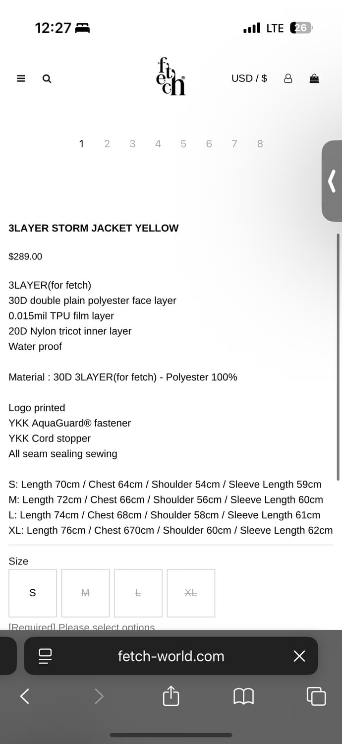 [L] 패치선데이 3layer storm jacket 상품이미지6