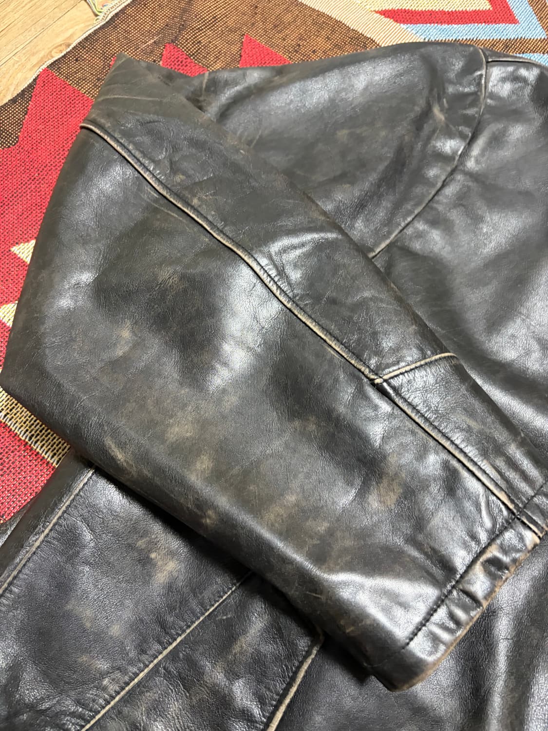 XL) 올드갭 레더자켓 다크브라운 상품이미지6