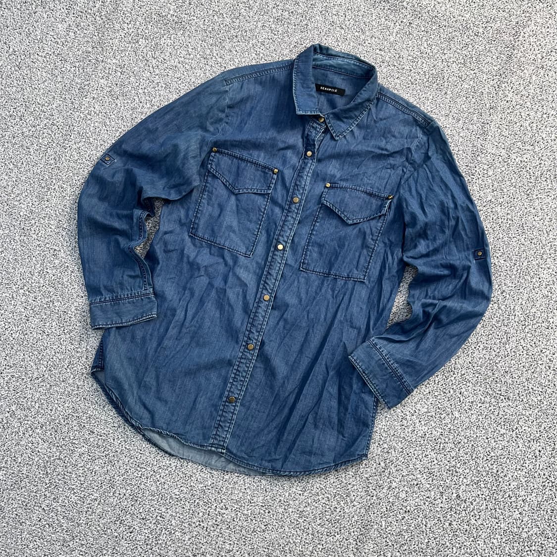 90 빈폴 포켓 데님 남방 0410M 상품이미지1