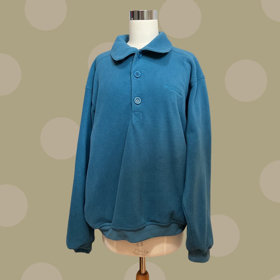 타입서비스 버튼 플리스 탑 블루 상품이미지5