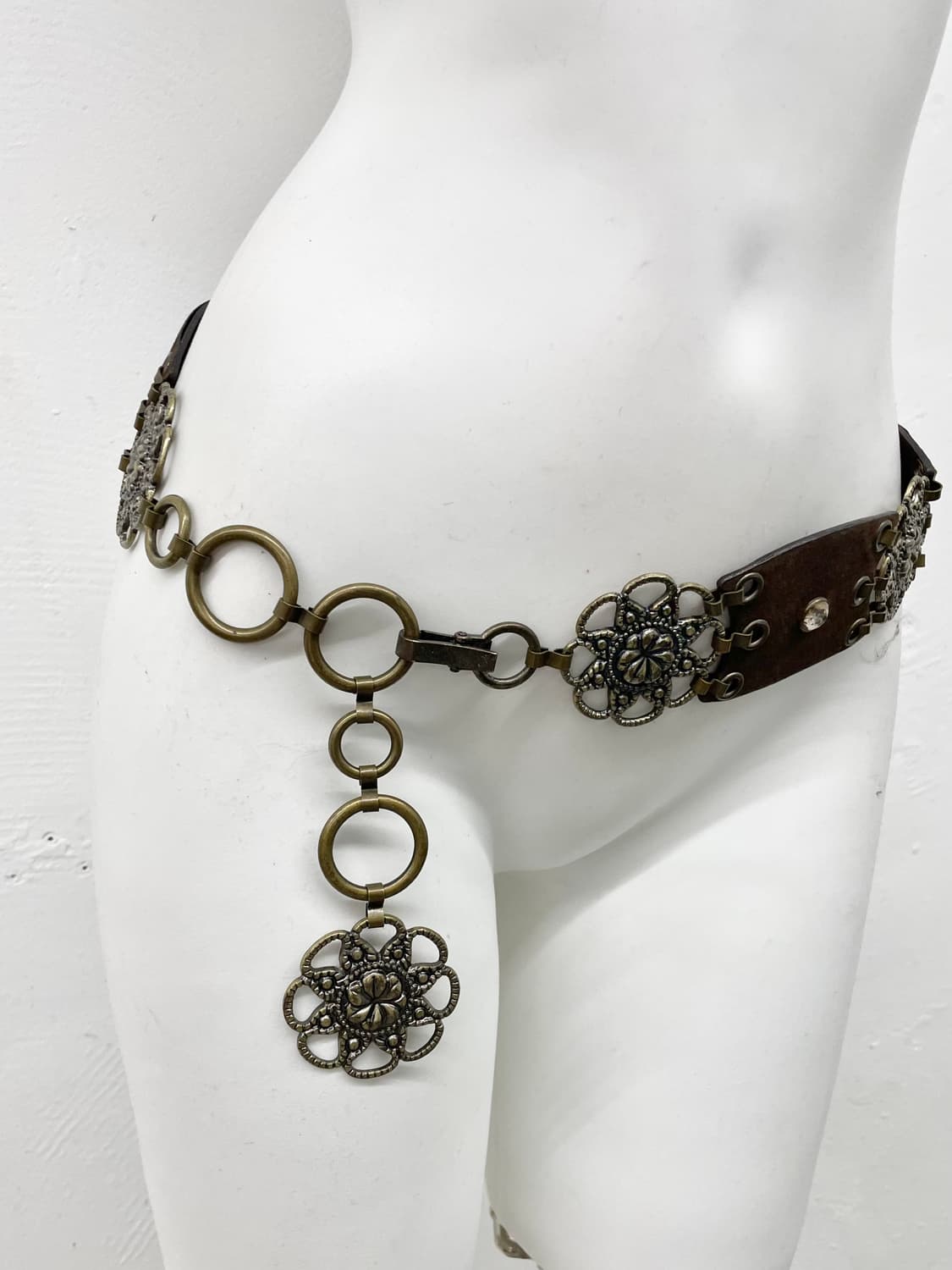 오리엔탈 엔틱 플라워 체인 벨트 상품이미지2
