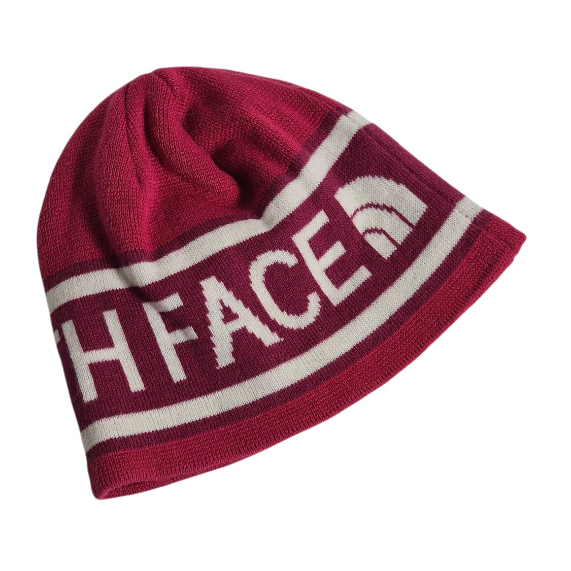 TNF) 노스페이스 빅로고 비니 퍼플/화이트/핑크 상품이미지1