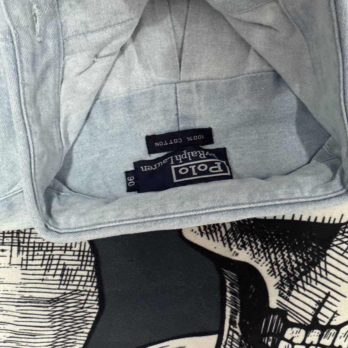 폴로랄프로렌 데님 반팔 셔츠 90사이즈 새상품 상품이미지5