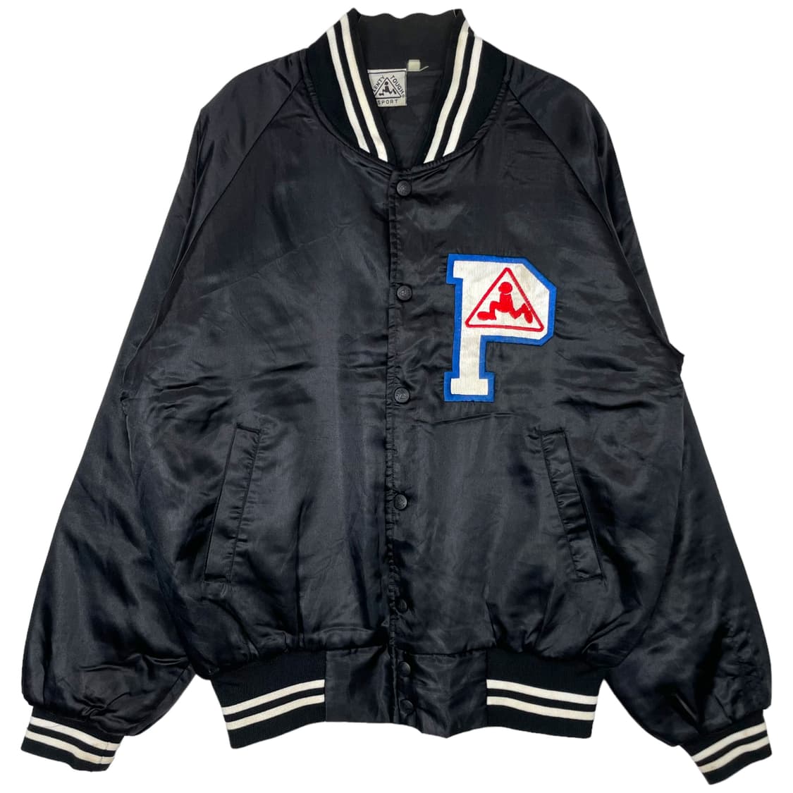 90s pts 로고 바시티 블루종 자켓 상품이미지2