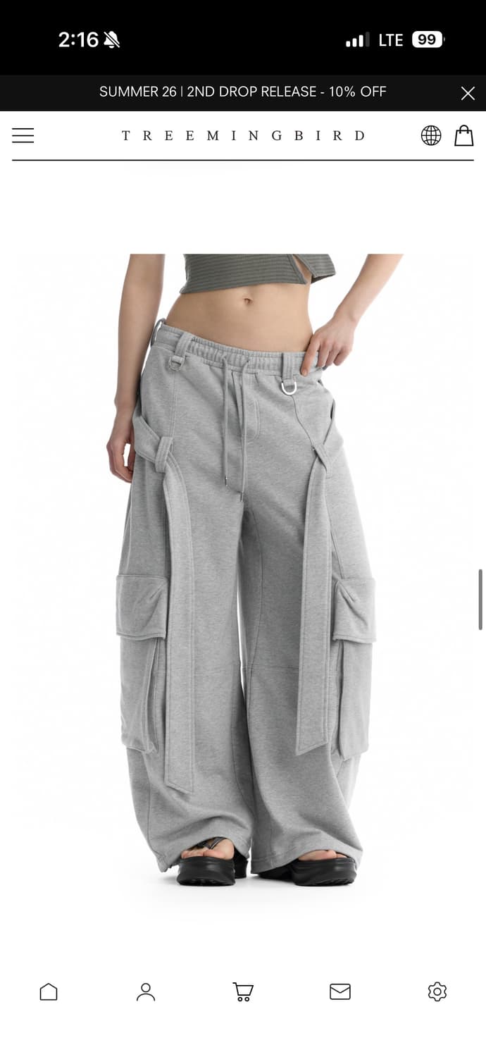 트리밍버드 Utility Belted Cargo Sweat Pants 상품이미지4