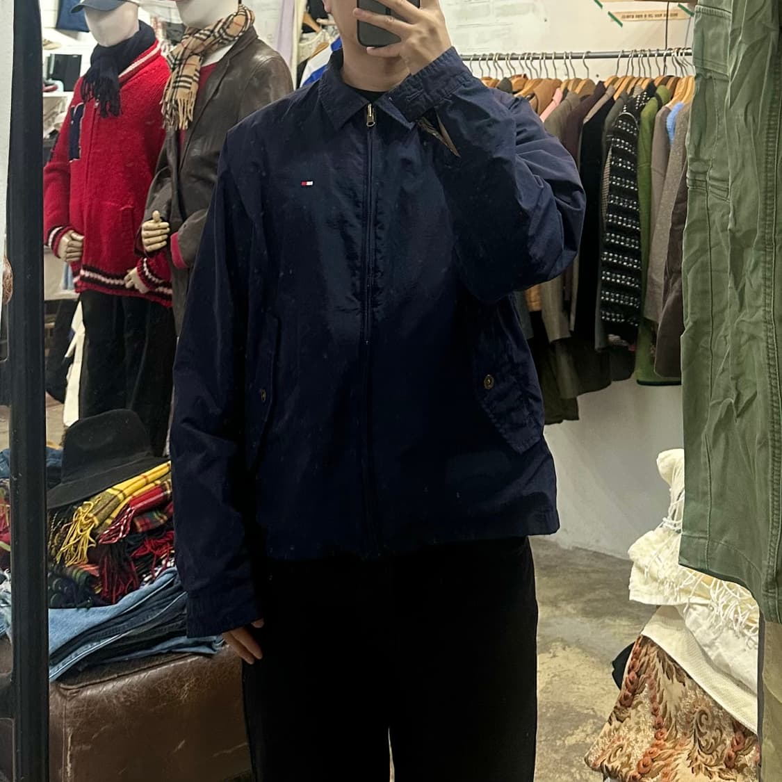 (착용컷) TOMMY HILFIGER 리버서블 블루종 (남성용 100) 상품이미지3