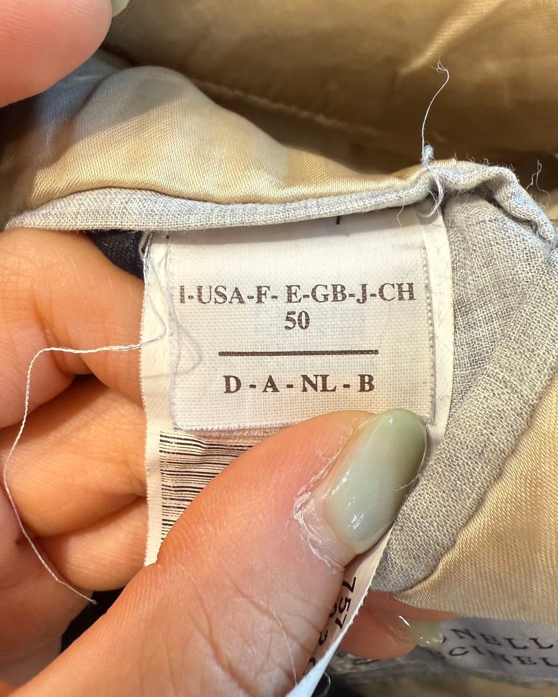 브루치노 쿠치넬리 네이비 폴리에스터 카라넥 자켓 상품이미지10