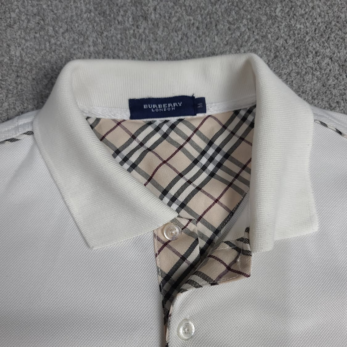 BURBERRY 버버리 반팔 피케셔츠 M 상품이미지4
