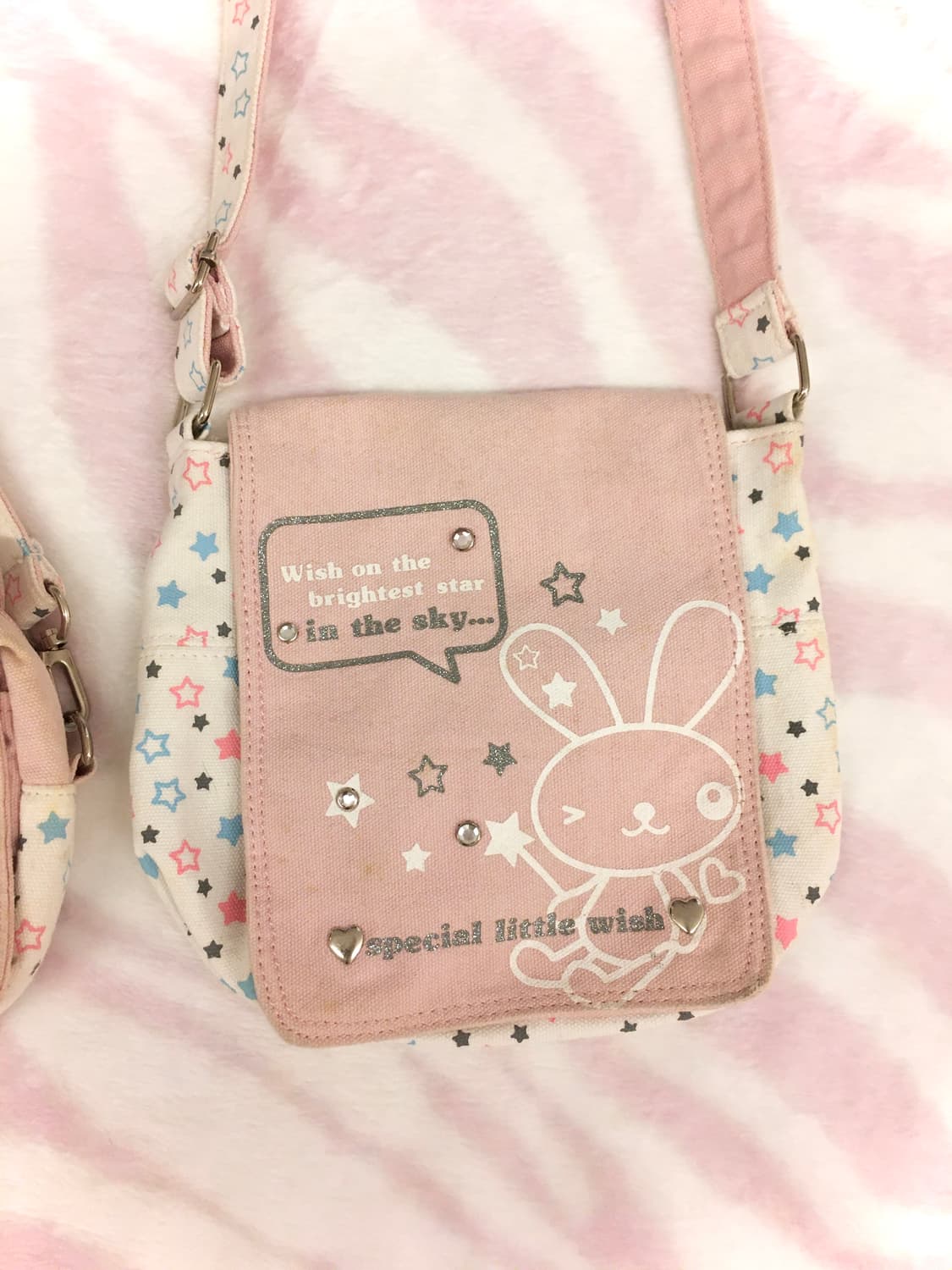 헤이세이 별 우사기 큐빅 크로스백 핀터레스트 조지후쿠 갸루 상품이미지2