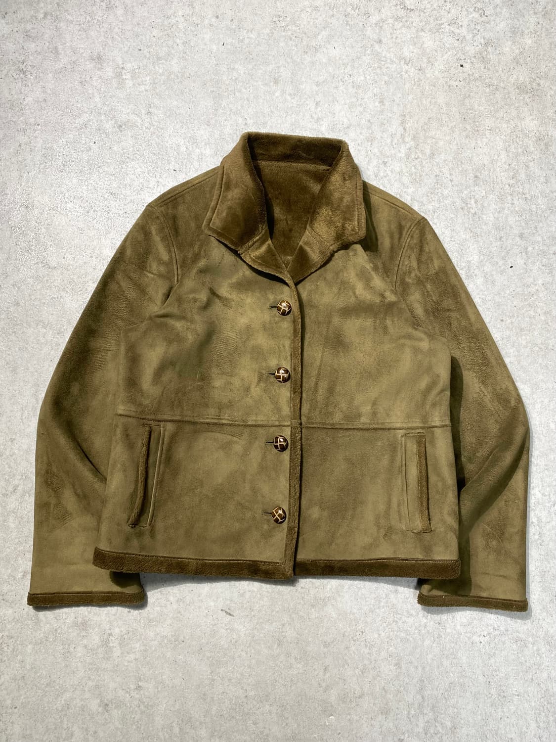 [M] 90s Vintage 빈티지 에스닉 시어링 자켓 상품이미지1