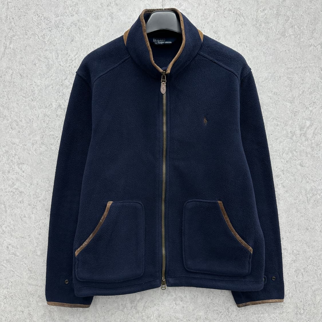 110 폴로 랄프로렌 남자 레더라인 후리스 집업 자켓 상품이미지1