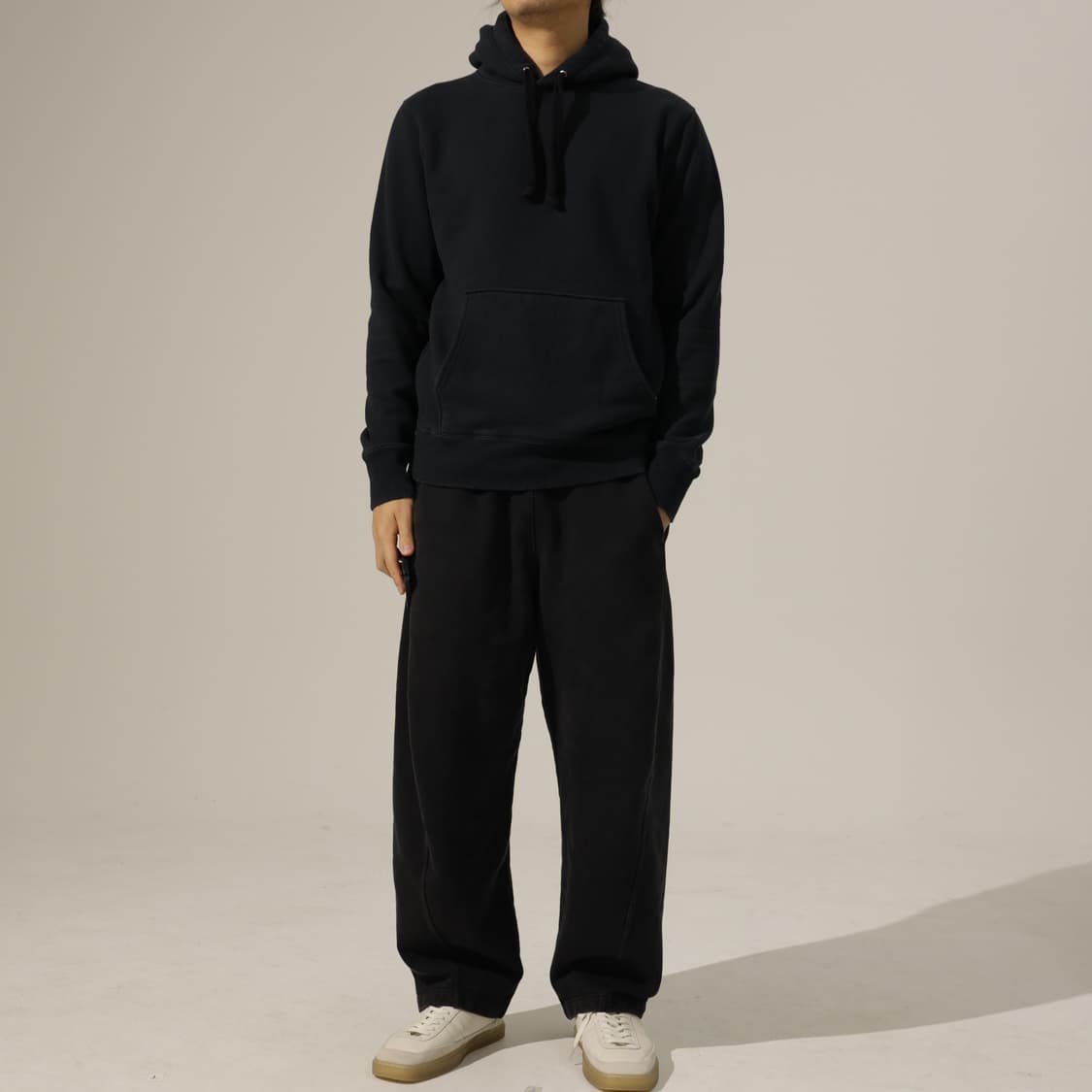 AVIREX 아비렉스 올블랙 후드 스웻 상품이미지3