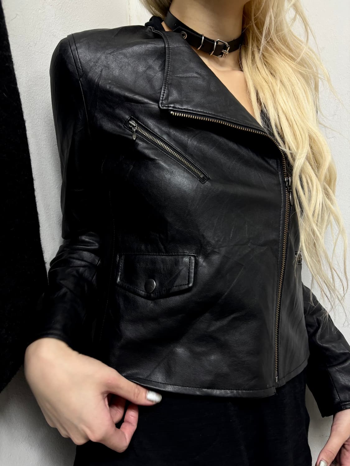 “Vintage” Chic Mood Side Zipper Leather  상품이미지4