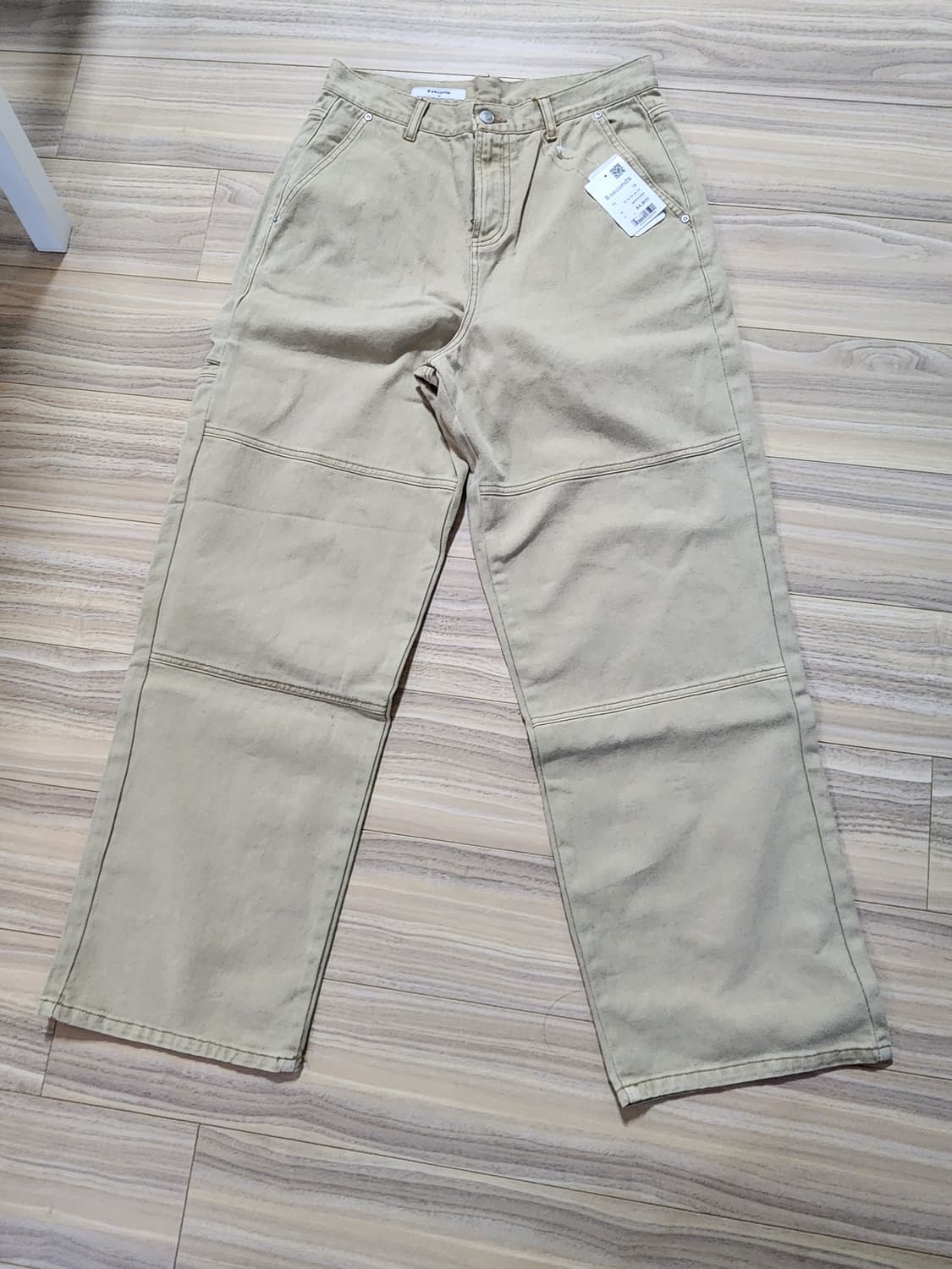 에잇세컨즈가먼트다잉팬츠바지베이지 상품이미지1