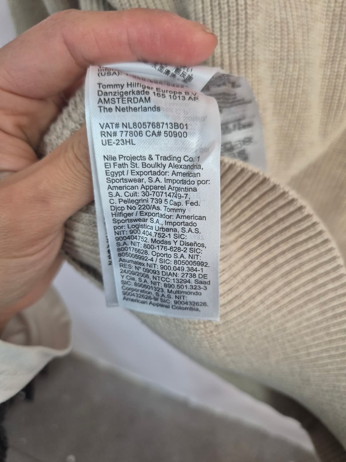 타미힐피거 헨리넥 니트 베이지 상품이미지10