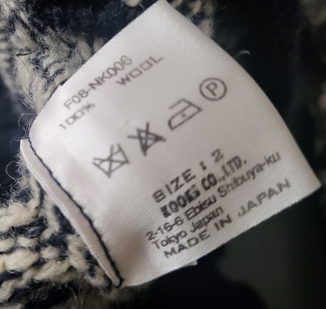 넘버나인 눈꽃무늬 라운드 가디건 상품이미지4