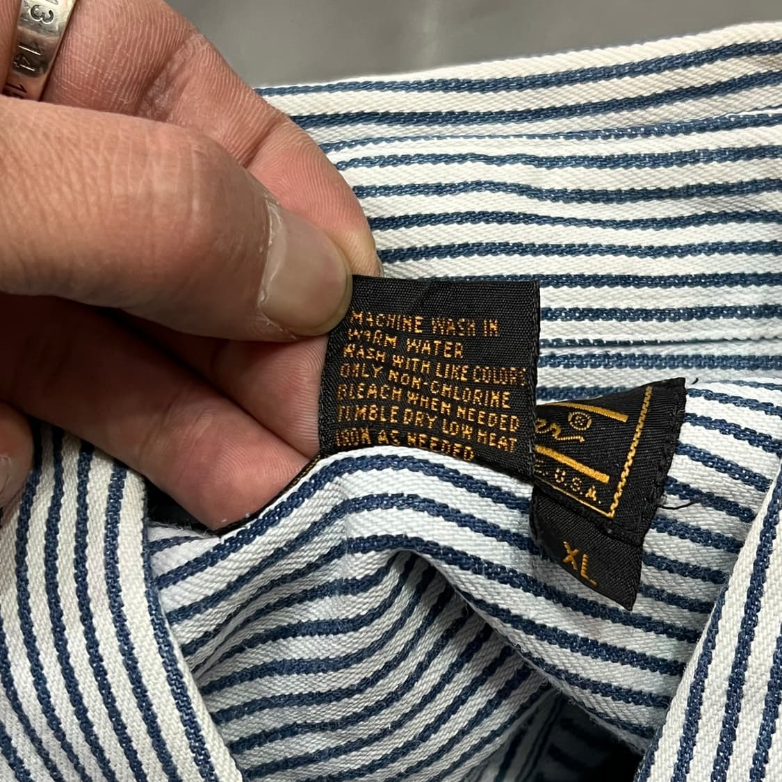  에디바우어 워크 스트라이프 셔츠 y15002 상품이미지6