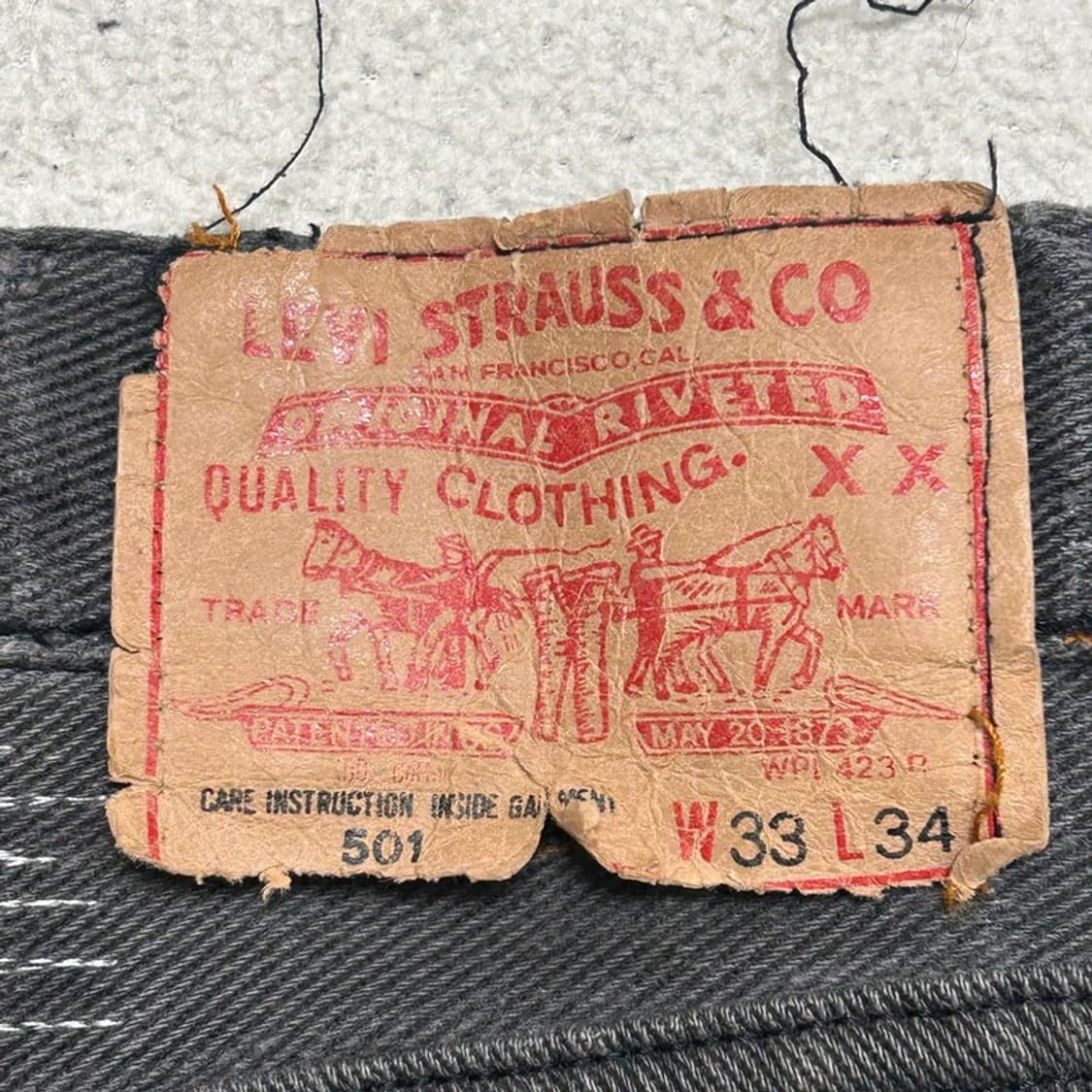 리바이스 501 커스텀 팬츠 W 33 L 34 상품이미지5